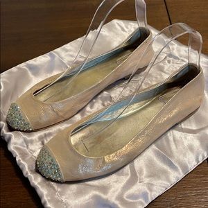 Giuseppe Zanotti Metallic flats 36 1/2